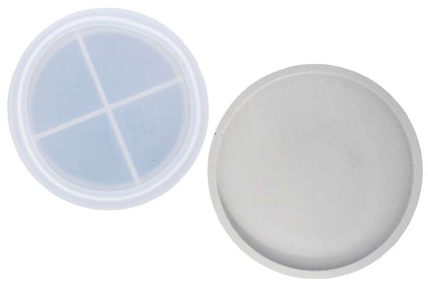 Silikonform rund m/kant Ø10cm