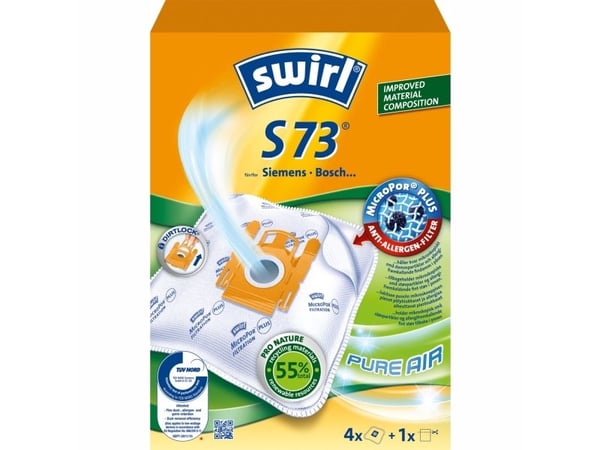 Swirl S73 støvsugerposer - 4-pakning