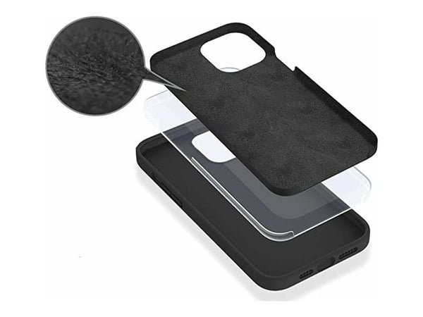 eSTUFF ES67120039-BULK, Suojus, Apple, iPhone 14 Pro, 15,5 cm (6.1"), musta