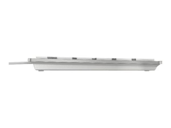 CHERRY KC 6000 SLIM - Tastatur - USB - Belgisk - tastsvitsj: CHERRY SX - sølv
