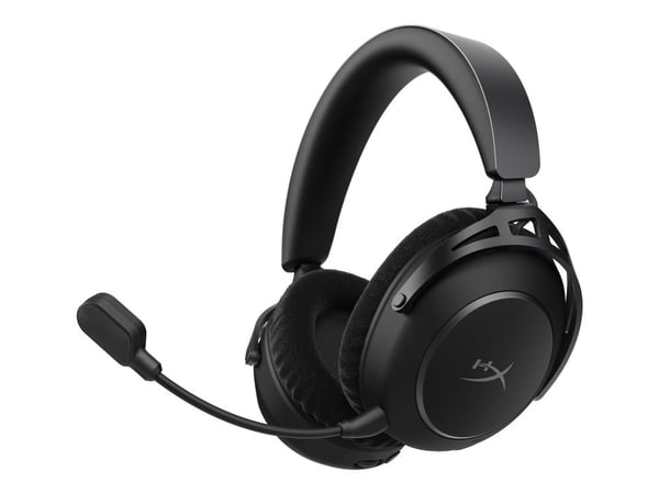 HyperX Cloud Alpha 2 - Hodesett - full størrelse - Bluetooth / 2,4 GHz radiofrekvens - trådløs, kablet - 3,5 mm jakk, USB-C - svart