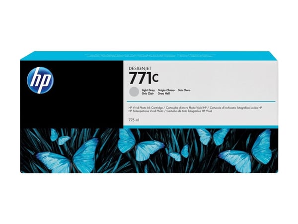 HP 771C - 775 ml - lysegrå - original - blekkpatron - for DesignJet Z6200, Z6600, Z6610, Z6800, Z6810