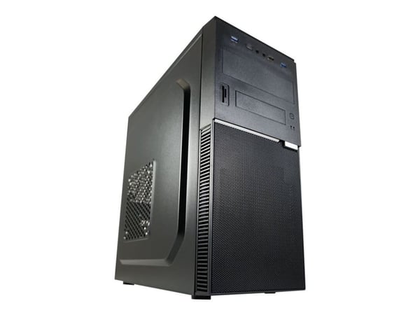 LC Power 7041B - Mid tower - ATX - ingen strömförsörjning - svart - USB/ljud