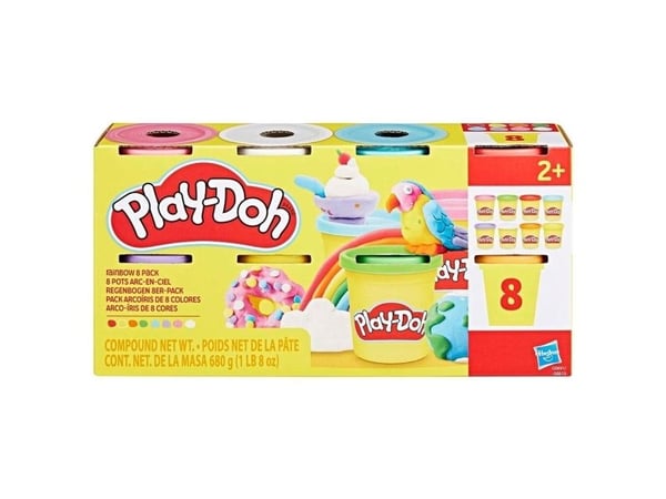 Osorterat Play-Doh 8-pack 680 g - Rainbow