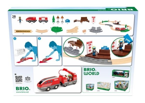 BRIO 36102 Pull Back Togsæt
