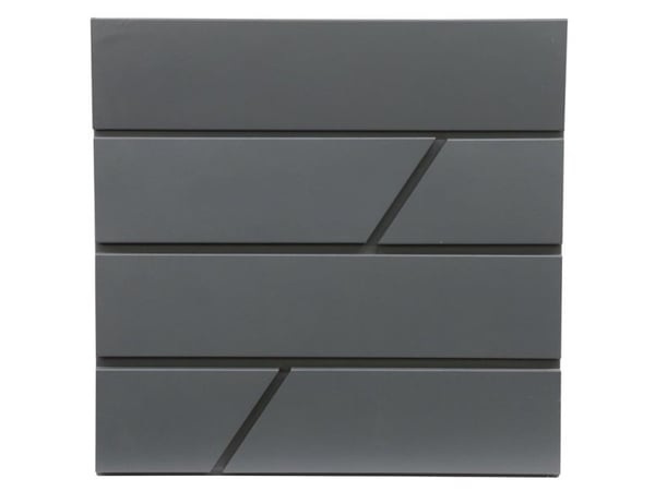 Postkasse husholdning PW-612-6, grå, 10,5 cm x 37,1 cm x 36,2 cm