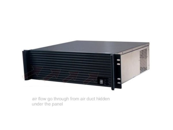 Techly I-CASE IPC-338, Teline, Palvelin, Musta, ATX, Metalli, 3U