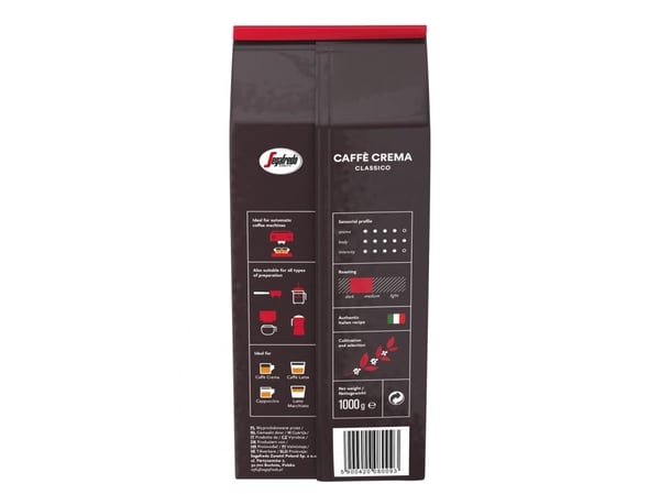 Segafredo 5900420080093, 1 kg, Kaffemaskin, CE, 1 stykker, Papirpose