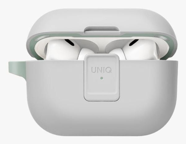 Uniq Clyde, Laddningsfodral, Gjuten aluminium, Polykarbonat, Termoplastisk polyuretan (TPU), Mintfärgad, Vit