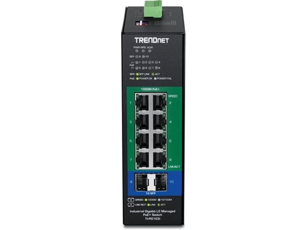 Trendnet TI-PG103I, Hallittu, Gigabit Ethernet (10/100/1000), Power over Ethernet -tuki, Telineasennus