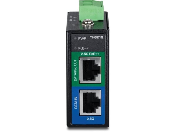 Trendnet TI-IG219, 2.5 Gigabit Ethernet, PoE++ (4PPoE), Sort, 48 – 57, 95 W, CE FCC LVD