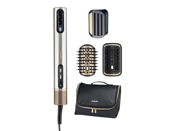 BaByliss AS6555E, Hiustenmuotoilusetti, Ilmavirta, Painikkeet, Kulta, Hopea, Kiina, 2,5 m