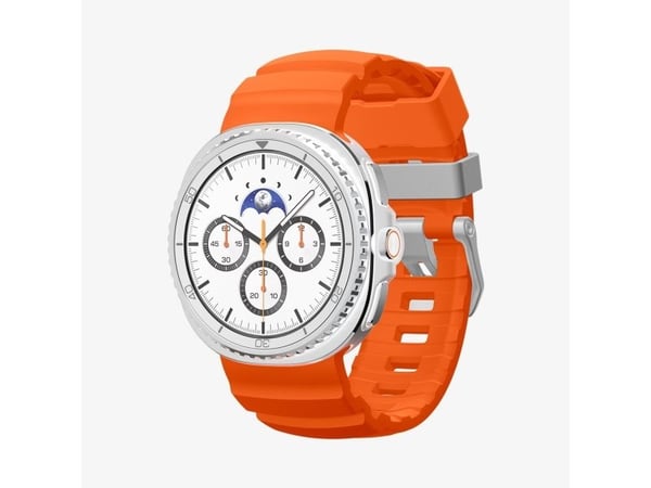 Spigen WBS2, Band, Smartklokke, Oransje, Samsung, Watch 8 (40mm), Watch 8 (44mm), Watch 8 Classic (46mm), Silikon