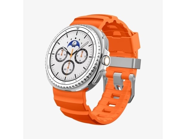 Spigen WBS2, Band, Smartklokke, Oransje, Samsung, Watch 8 (40mm), Watch 8 (44mm), Watch 8 Classic (46mm), Silikon