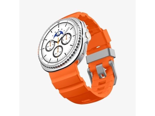 Spigen WBS2, Band, Smartklokke, Oransje, Samsung, Watch 8 (40mm), Watch 8 (44mm), Watch 8 Classic (46mm), Silikon