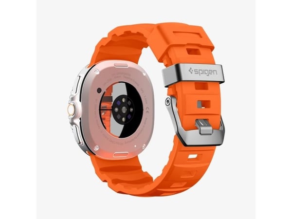Spigen WBS2, Band, Smartklokke, Oransje, Samsung, Watch 8 (40mm), Watch 8 (44mm), Watch 8 Classic (46mm), Silikon