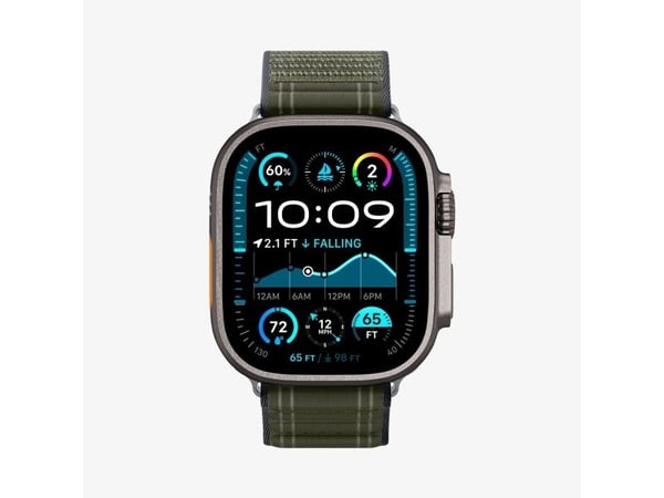 Spigen WBF0, Band, Smartklokke, Grønn, Apple, Apple Watch (44/45mm), Apple Watch 10/11 (46mm), Apple Watch Ultra (49mm), Nylon