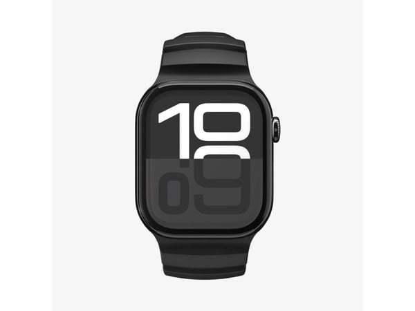 Spigen WBS2, Band, Smartklokke, Svart, Apple, Apple Watch 10/11 (46mm), Silikon