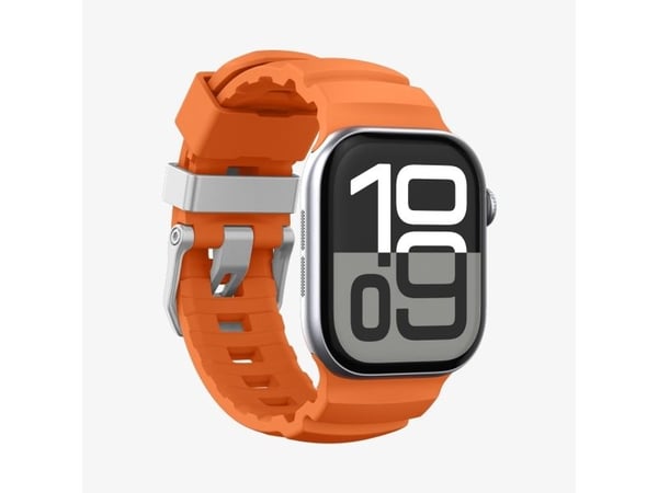 Spigen WBS2, Band, Smartklokke, Oransje, Apple, Apple Watch 10/11 (46mm), Silikon