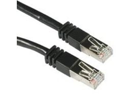 LOGON SSTP Cat6a, 3 m, Cat6a, RJ-45, RJ-45, Sort