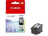 Canon CL-511 Colour, Syaani, Magenta, Keltainen, Väriainepohjainen muste, 1 kpl