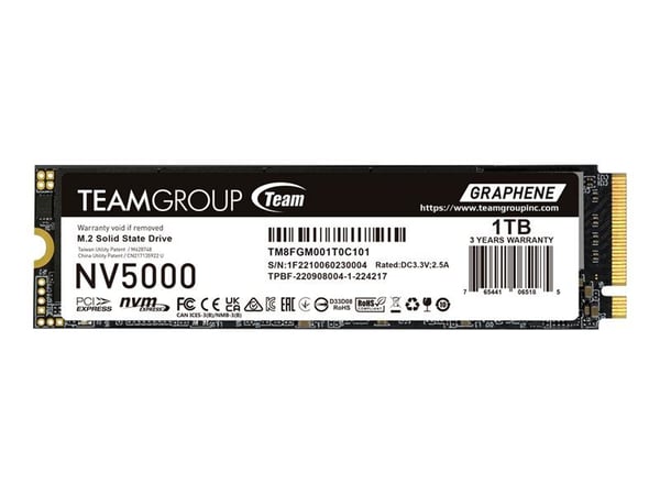 SSD Teamgroup 1 TB NV5000 TM8FGM001T0C101 PCIe M.2 PCIe 4.0 x4