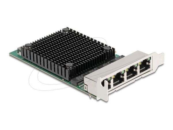 Delock - Nettverksadapter - PCIe 2.1 x4 lav profil - 2.5GBase-T x 4