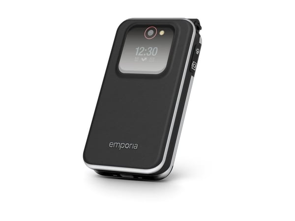 Emporia emporiaJOY-LTE, Simpukka, Yksittäinen SIM, 7,11 cm (2.8"), 2 MP, 1300 mAh, Musta