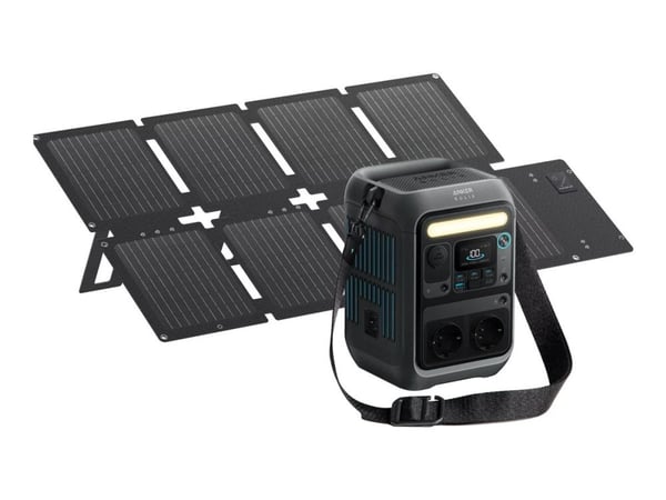 Anker SOLIX C300X DC - Bærbar strømstasjon - DC 11 - 28 / 5 / 9 / 15 / 20 / 28 V - 300 watt - litium-jernfosfat - 90000 mAh - 288 Wh - Wi-Fi, Bluet...