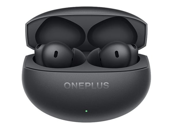 OnePlus Buds 4 - True wireless-hörlurar - inuti örat - Bluetooth - aktiv brusradering - åskmolnsgrå