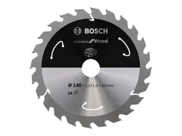 Bosch Standard for Wood - Sirkelformet sagblad - for tre - 140 mm - 24 tenner