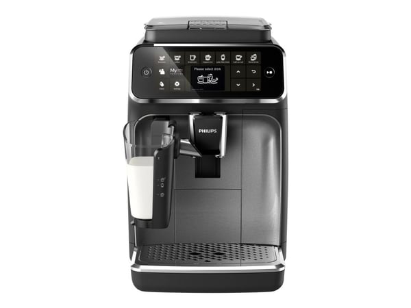 Philips 4300 series EP4346 - Automatisk kaffemaskin med melkeskummer - 15 bar - svart
