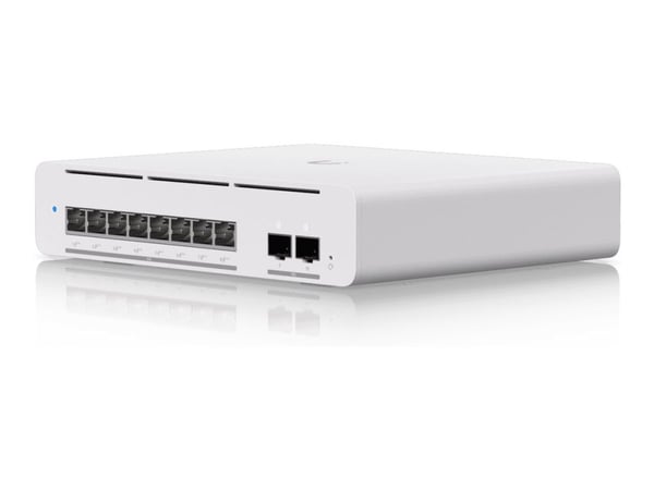 Ubiquiti UniFi Pro XG 8 PoE - Switch - L3 - Styrt - 8 x 10/100/1000/2.5G/5G/10GBase-T (PoE++) + 2 x 10 Gigabit SFP+ - stasjonær, veggmonterbar - Po...