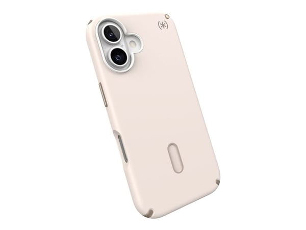 Speck Presidio 2 Pro - Baksidedeksel for mobiltelefon - med klikklås - MagSafe-samsvar - plastikk - bleached bone, heirloom gold - for Apple iPhone 16