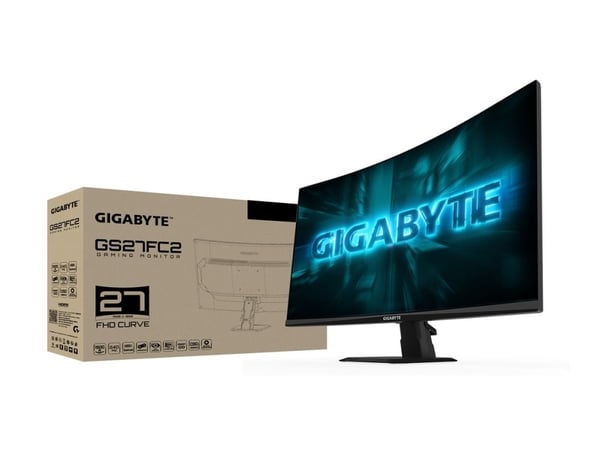 Gigabyte GS27FC2 - LED-skjerm - gaming - kurvet - 27" - 1920 x 1080 Full HD (1080p) @ 240 Hz - VA - 350 cd/m² - 3000:1 - HDR10 - 1 ms - 2xHDMI, Dis...