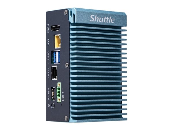 Shuttle SPCEL02 - Industriell dator - USFF 1 x Atom X-serien J6412 / upp till 2.6 GHz - RAM 0 GB - SSD 0 x 0 GB - UHD Graphics - Gigabit Ethernet -...