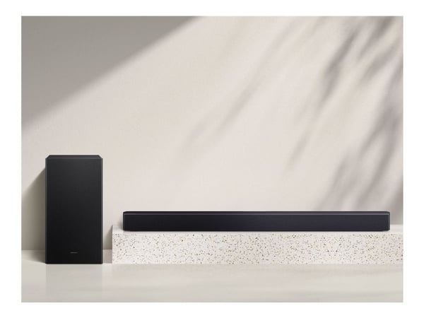 Samsung HW-B450F - B-Series - Lydplankesystem - for TV - 2,1 kanaler - trådløs - Bluetooth - toveis - titansvart