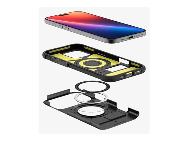 Spigen Slim Armor (MagFit), Suojus, Apple, iPhone 16 Pro Max, 17,5 cm (6.9"), musta