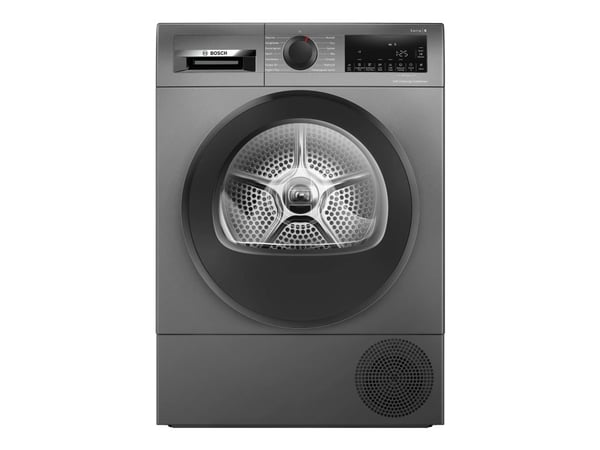 Bosch Serie | 6 WQG245DXSN - Tørker - bredde: 59.8 cm - dybde: 64.8 cm - høyde: 84.2 cm - frontileggelse - støpejernsgrå