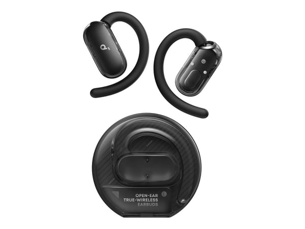 Anker Soundcore V40i - True wireless-hodetelefoner med mikrofon - åpent øre - over-øret-montering - Bluetooth - svart