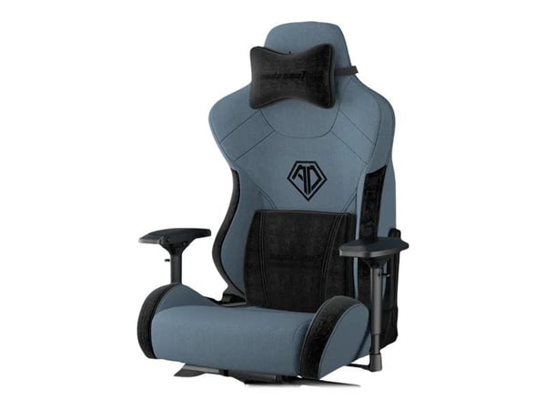 Anda Seat T-Pro II, Käsinojallinen pelituoli, 200 kg, pehmustettu istuin, Pehmustettu selkänoja, 216 cm, Musta