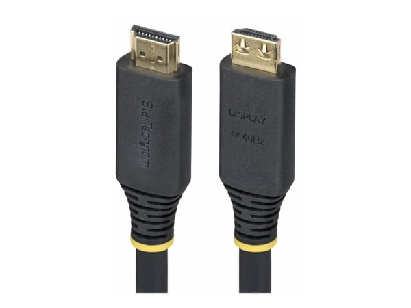 Startech - High Speed - HDMI-kabel - HDMI hann til HDMI hann - 10 m - skjermet - svart - halogenfri, aktiv, 4K 60Hz støtte, 1440p (UWQHD) støtter 1...