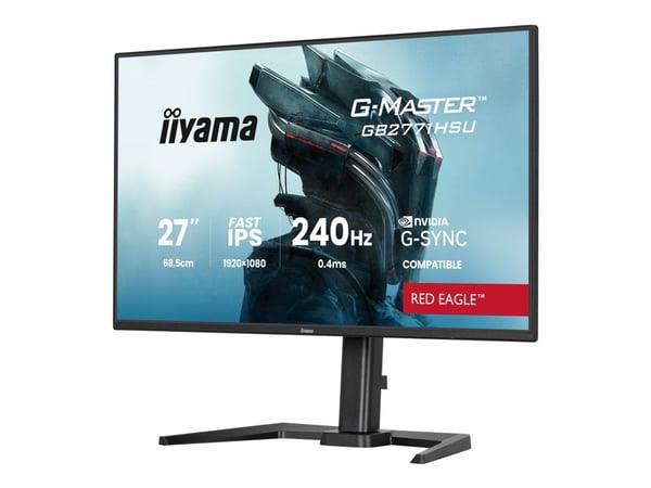 iiyama G-MASTER Red Eagle GB2771HSU-B1 - LED-skärm - spel - 27" - 1920 x 1080 Full HD (1080p) @ 240 Hz - Fast IPS - 350 cd/m² - 1000:1 - 0.4 ms - H...