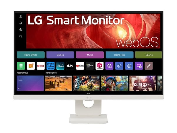 LG 27U731SA-W - LCD-skjerm - Smart - 27" - 3840 x 2160 4K @ 60 Hz - IPS - 350 cd/m² - 1000:1 - HDR10 - 5 ms - 2xHDMI - høyttalere