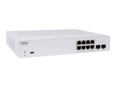 RUCKUS Networks ICX8100-C08PF, Hallittu, Gigabit Ethernet (10/100/1000), Power over Ethernet -tuki, Telineasennus, 1U