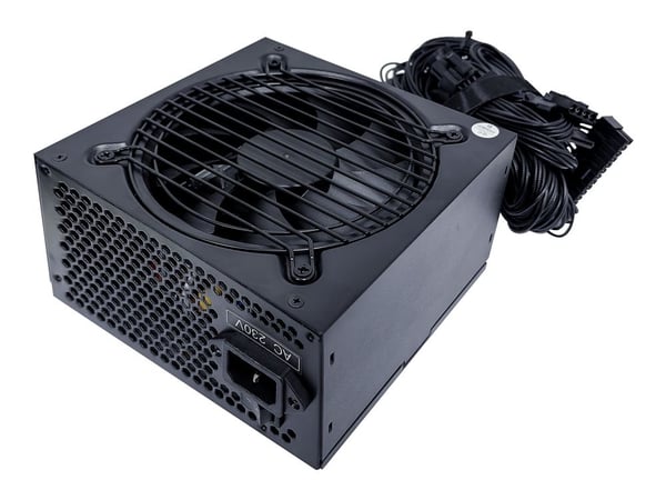 ATX 80+Bronze 600W virtalähde aktiivisella PFC:llä, 12cm tuuletin