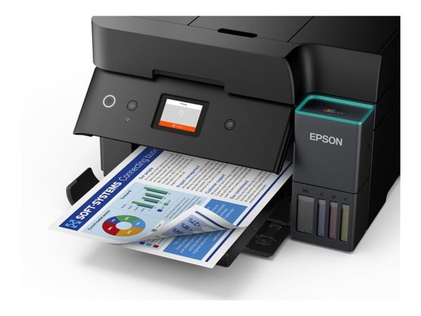 Epson EcoTank L6390 - Multifunksjonsskriver - farge - ink-jet - ITS - A4 (210 x 297 mm) (original) - A4 (medie) - opp til 18 spm (trykking) - 250 a...
