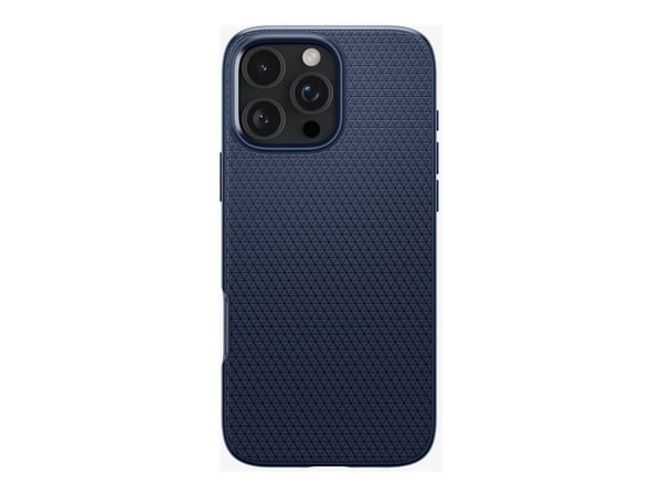 Spigen Liquid Air - Baksidedeksel for mobiltelefon - termoplast-polyuretan (TPU) - marineblå - for Apple iPhone 16 Pro Max