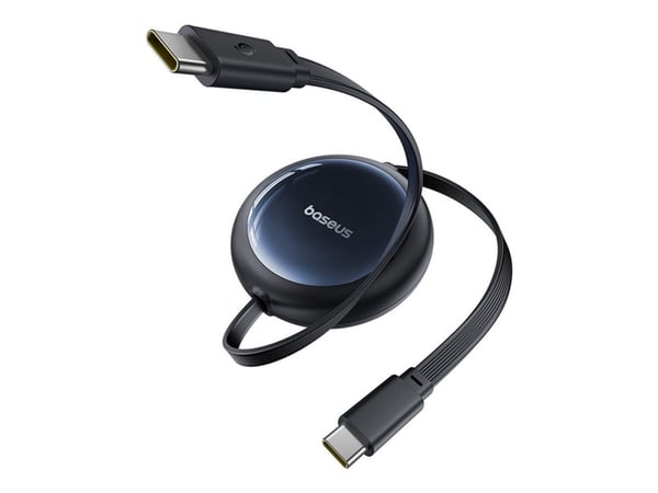Baseus Nomos - USB-kabel - USB-C (hane) till USB-C (hane) - 1.5 m - indragbar, Snabbladdning upp till 100 W