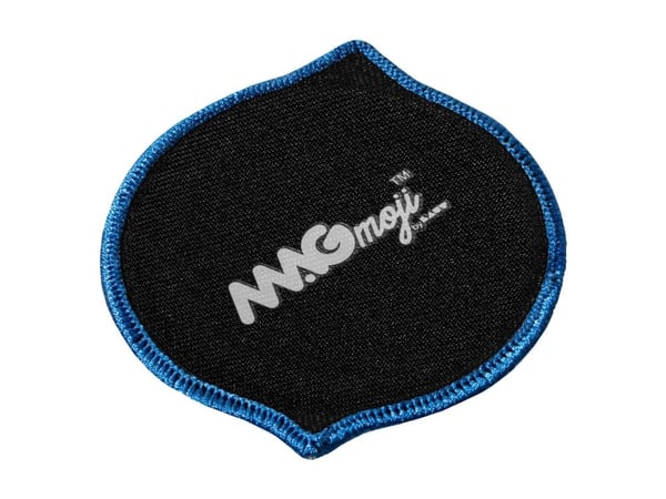 LAUT MAGMOJI, Badge, Turkis farge, Gul, Stoff, Plysj, 1 stk